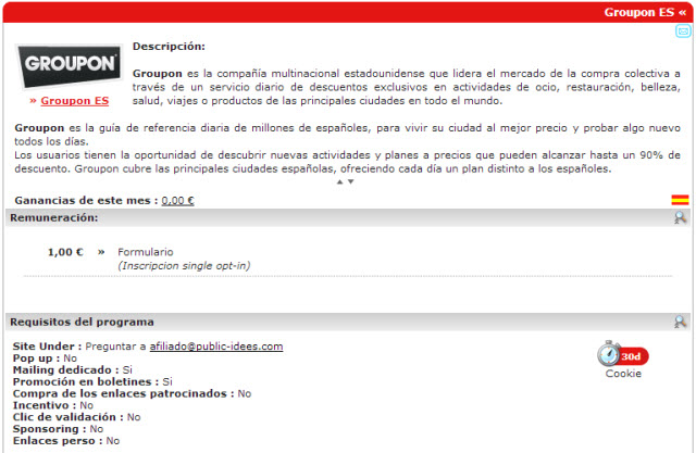 programa de afiliacion Groupon