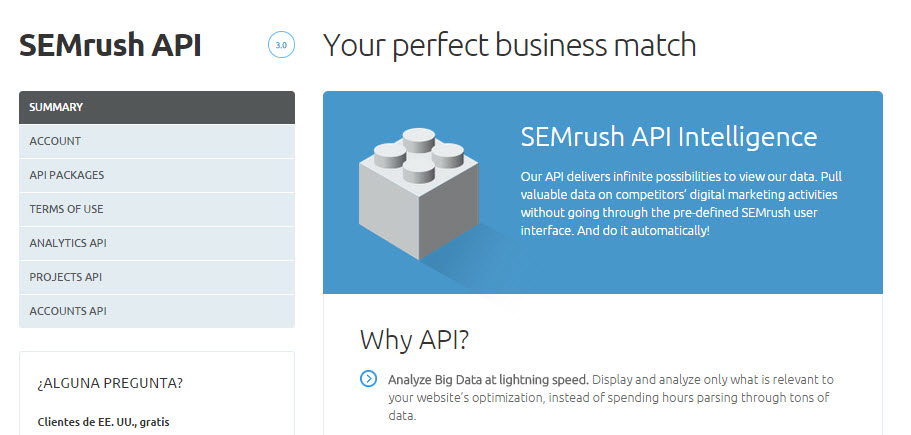 semrush api