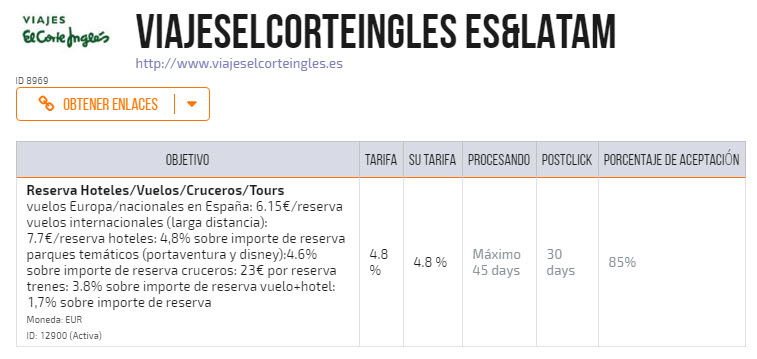 programa de afiliados viajes el corte ingles