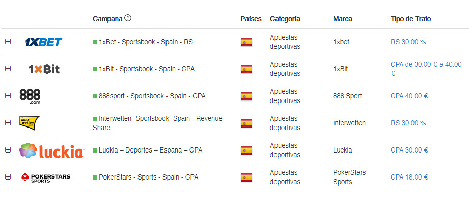 redes afiliacion apuestas deportivas