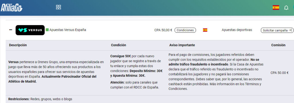 afiliados Versus.es
