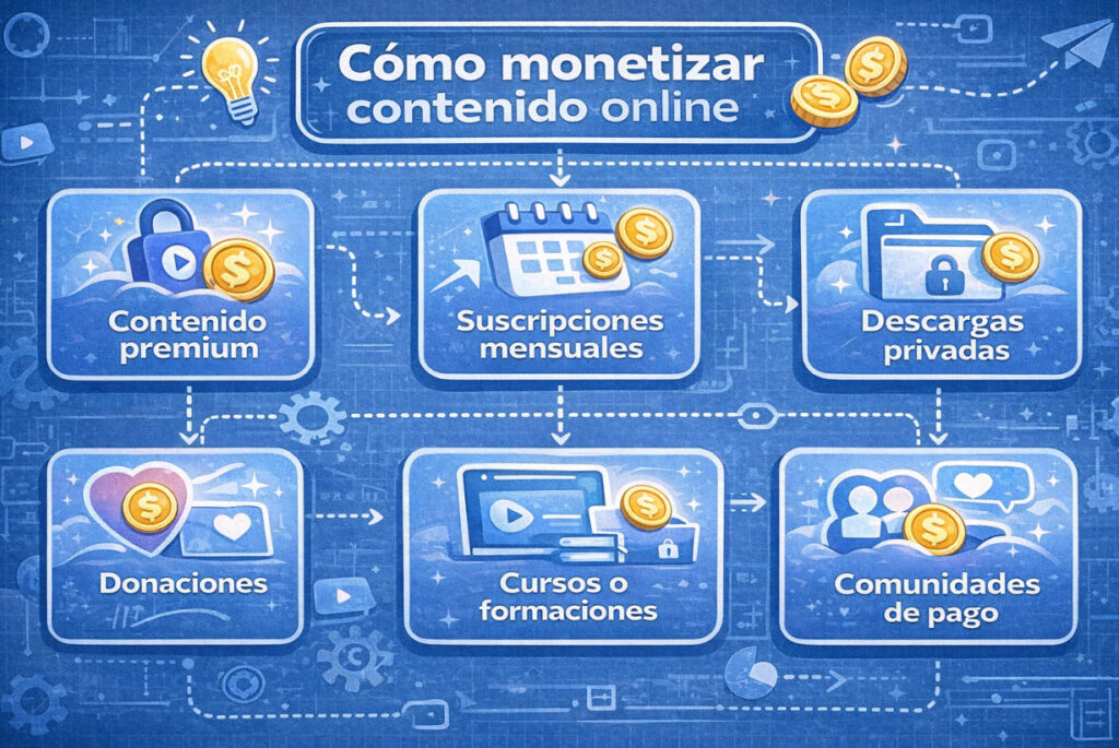 como monetizar contenido digital