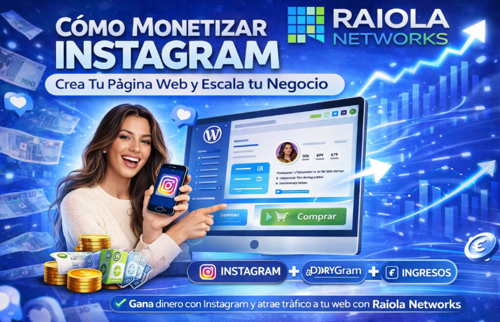 pagina web para monetizar instagram