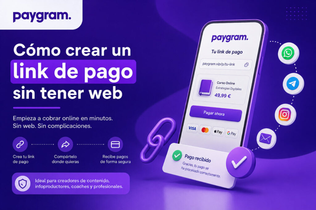 cómo crear un link de pago sin tener web